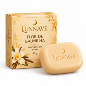 Sabonete em barra Flor de Baunilha Lunnavé