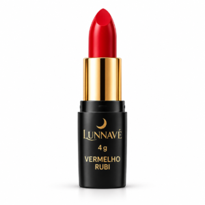 Batom Vermelho Rubi Lunnavé